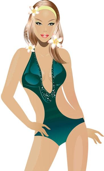 Hot Bikini Girls Vectors