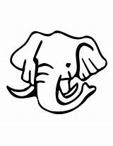 Elephant Face Line Coloring Kids Pages Cliparts Clipart Clip Faces Drawing Printable Library Step Elephants Clipartbest Popular Coloringhome sketch template