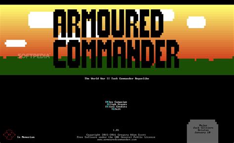 armoured commander  software