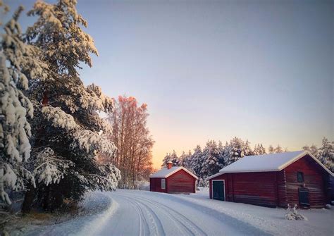 country roads in the winter northern sweden i usually do