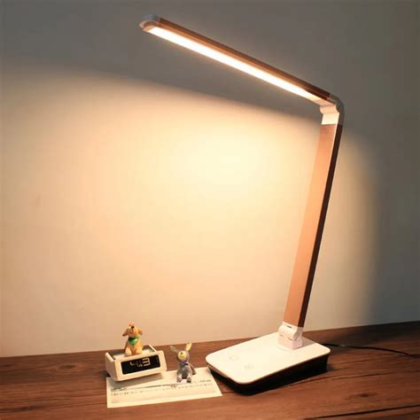 foldable  level dimmable touch desk lamp led table light touch sensitive controller uk plug