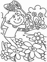 Coloring Spring Pages Springtime Season Printable Kids Sheets Printablee Seasons Seasonal Via Contact sketch template