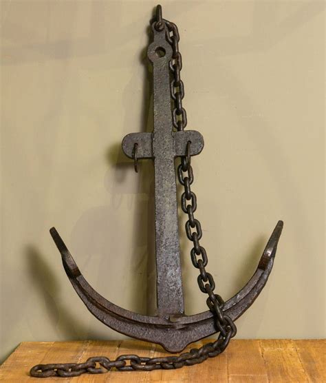 century hand forged iron ship anchors  france  stdibs