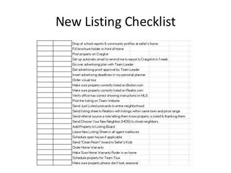 checklist manifesto  real estate
