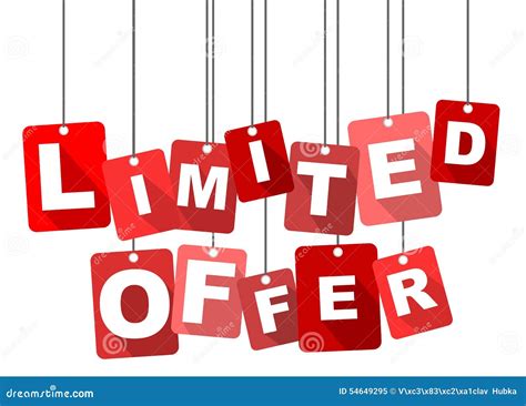 limited offer stock vector image