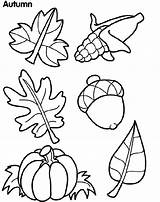 Herfstbladeren sketch template