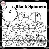 Blank Spinners Teacherspayteachers Spinner Printable sketch template
