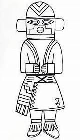Coloring Doll Kachina Pages Patterns Template Hopi Google Drawing Drawings Line Paint Mosaic sketch template
