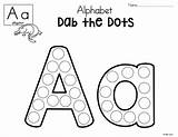 Dot Worksheets Dab Alphabet Letter Kindergarten sketch template