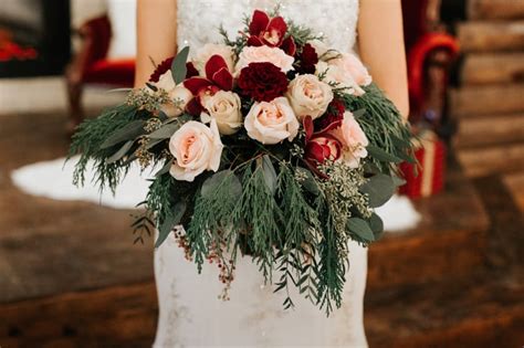 rose and fern bouquet the best christmas wedding ideas 2019 popsugar love and sex photo 33