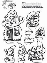 Gnomes Knutselen Kabouter Herfst sketch template