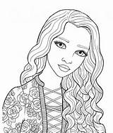 Coloring Pages Girls People Printable Cute Print Mermaid Book Choose Board sketch template