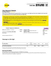 itinerary ocuvpdf booking date  november  scoot booking reference ocuv