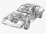 Rx7 Mazda Rx Drawing 1978 Cutaway Sa Getdrawings 2048 1536 保存 sketch template