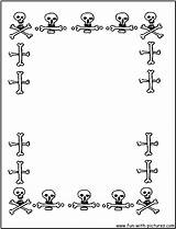 Borders Halloween Coloring Fun Pages Printable sketch template