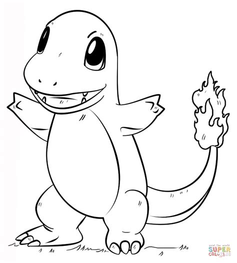 charmander pokemon coloring page  printable coloring pages