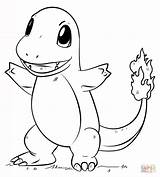 Coloring Charmander Pokemon Pages Drawing Printable sketch template