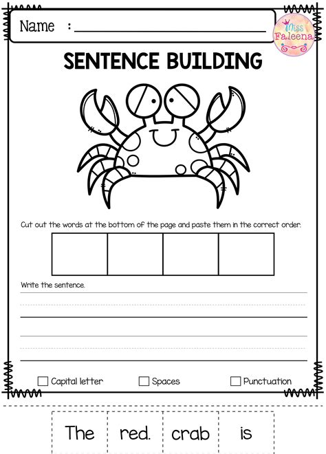 coloring pages kids  printable sentence writing worksheets
