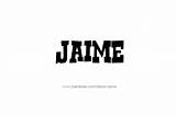 Name Jaime Tattoo Designs sketch template