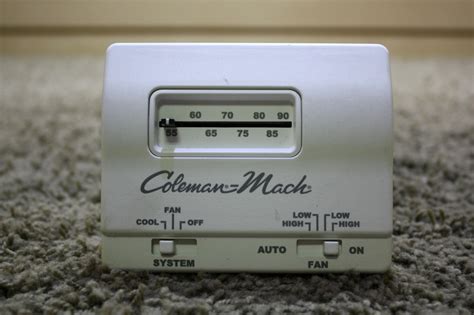 rv interiors  coleman mach ar wall thermostat rv parts  sale thermostats coleman