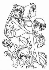 Sailor Moon Coloring Pages Printable Kids Anime Colouring Sheets Book Printables Sailormoon Color Books 塗り絵 Scouts ぬりえ Girls Characters Cool sketch template