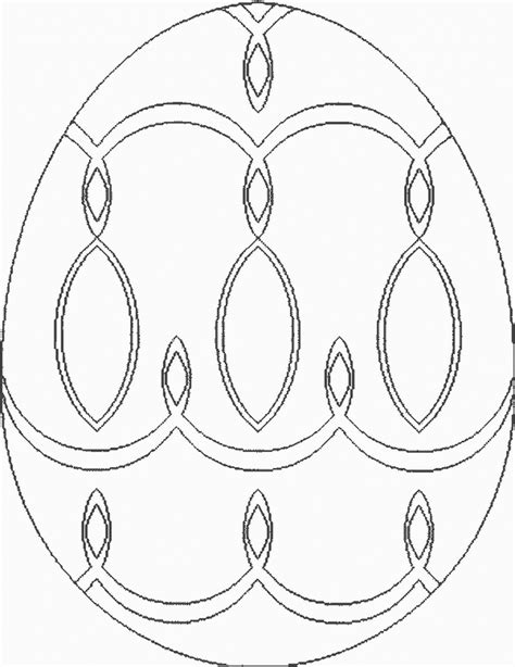 egg shape template coloring home