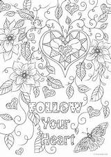 Follow Heart Favoreads sketch template