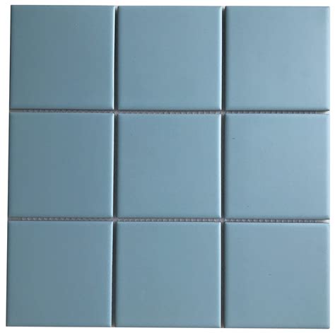 light blue square porcelain mesh mounted tile bt pm