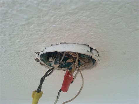 install ceiling electrical box proper electrical box  ceiling fan doityourselfcom