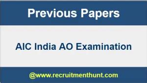 solved  aic india ao previous year question papers  atwww