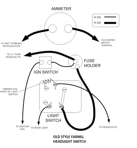 farmall light switch wiring diagram image