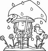 Coloring Spring Showers Children Outdoor Pages Wecoloringpage Activities Kaynak sketch template