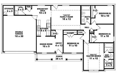 unique  story  bedroom house floor plans  home plans design