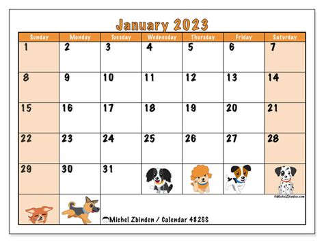 calendars january  michel zbinden