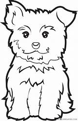 Puppy Yorkie Clipart Outline Coloring Printable Pages Animals Pets Coloring4free Cliparts Clip Dog Yorkies Dogs Library Related Posts Favorites Add sketch template