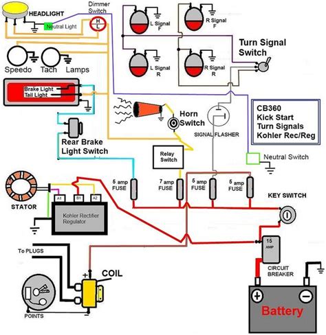 motorcycle wiring diagram images  pinterest cars  motorcycles