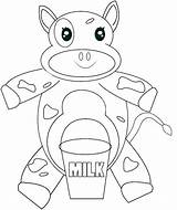 Cow Milk Cup Coloring Pages Categories sketch template