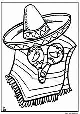 Coloring Pages Mexico Mexican Fiesta Color Independence Drawing Dress Printable Hat Getcolorings Getdrawings Native Print Colorings Culture Drawings sketch template