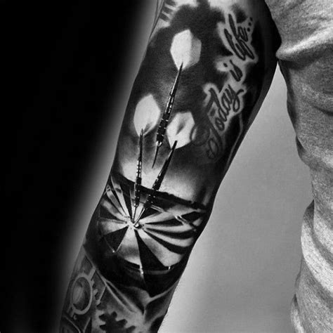 dart tattoos  men dartboard design ideas tattoos  guys dartboard tattoos sport