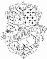Hufflepuff Coloring Crest Hogwarts Potter Harry Pages Slytherin Ravenclaw Colouring Drawings House Colors Drawing Deviantart Sketch Logo Coloriage Book Template sketch template