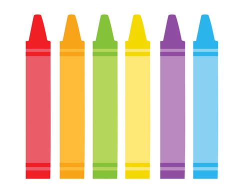 colorful crayons clipart  stock photo public domain pictures