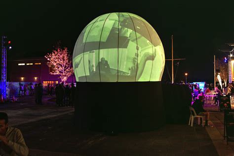exhibition dome installation mandurah performing arts centre