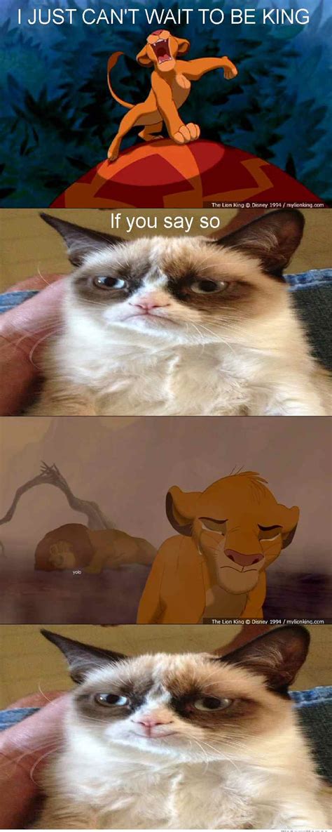 Grumpy Cat Lion King By Zombieevisceration On Deviantart