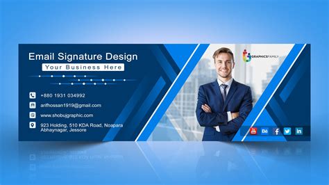 corporate email signature template psd graphicsfamily