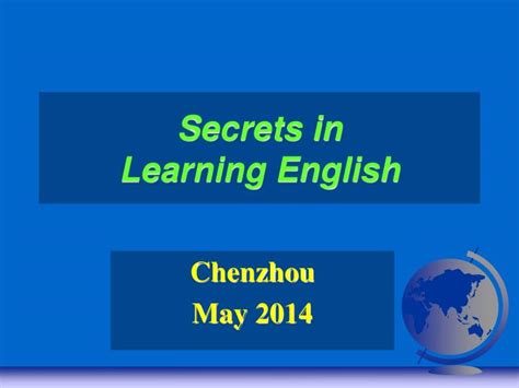 secrets  learning english powerpoint