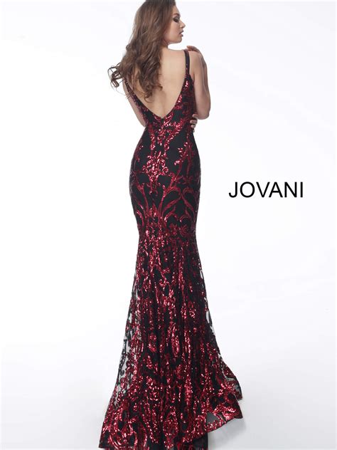 Jovani 63350 Plunging Neckline Embellished Prom Dress