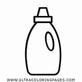 Detergente Botella Página sketch template