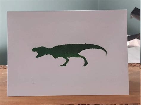 rex handmade stencil blank  card etsy