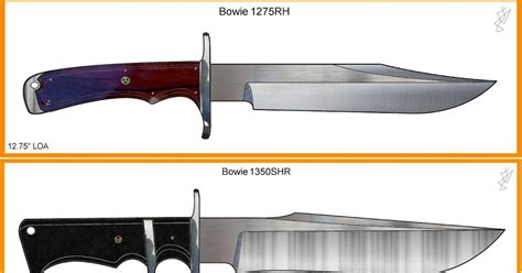 knife templates bowie custom knife patterns drawings layouts styles