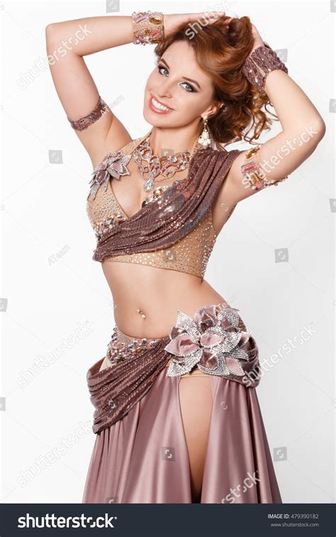 Beautiful Arabian Bellydancer Sexy Woman Bellydance Stock